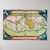 Karte von Sir Francis Drake Poster (Vorne)