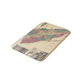 Karte von Sonoma County Kalifornien Badematte (Schrägansicht)