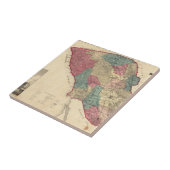 Karte von Sonoma County Kalifornien Fliese (Seite)