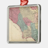 Karte von Sonoma County Kalifornien Ornament Aus Metall (Links)