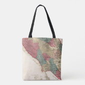 Karte von Sonoma County Kalifornien Tasche (Rückseite)