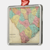 Karte von South Carolina Ornament Aus Metall (Links)