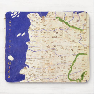 Karte von Spanien und von Portugal, von Mousepad