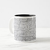 Karte von Spanien Zweifarbige Tasse (Vorderseite Links)