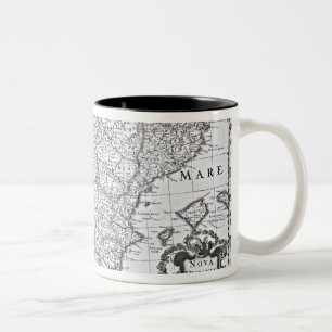 Karte von Spanien Zweifarbige Tasse