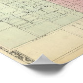 Karte von Springfield City Poster (Ecke)