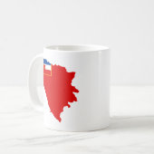 Karte von SR Bosnien und Herzegowina 1945 Kaffeetasse (Vorderseite Links)