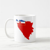 Karte von SR Bosnien und Herzegowina 1945 Kaffeetasse (Links)