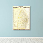 Karte von St. Louis City Leinwanddruck (Insitu (Holzboden))