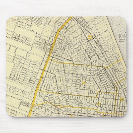 Karte von St. Louis City Mousepad (Vorne)