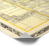 Karte von St. Louis City Poster (Ecke)