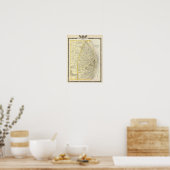 Karte von St. Louis City Poster (Küche)