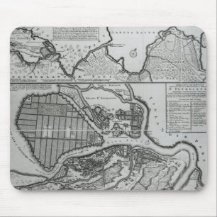 Karte von St Petersburg, c.1750 Mousepad