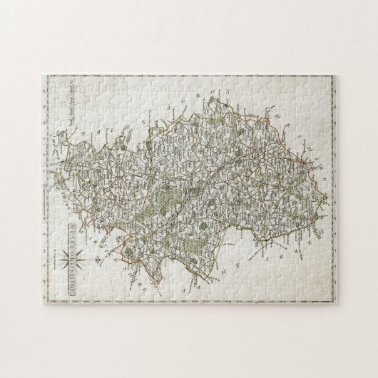 KARTE VON STAFFORDSHIRE, 1793 PUZZLE (Horizontal)