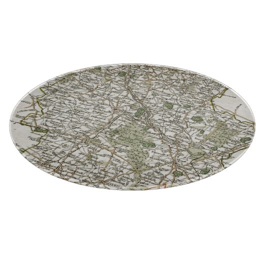 KARTE VON STAFFORDSHIRE, 1793 SCHNEIDEBRETT (Ecke)