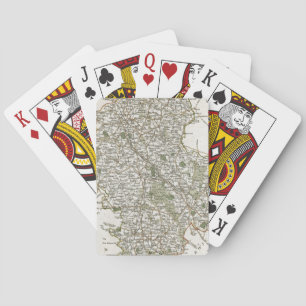 KARTE VON STAFFORDSHIRE, 1793 SPIELKARTEN