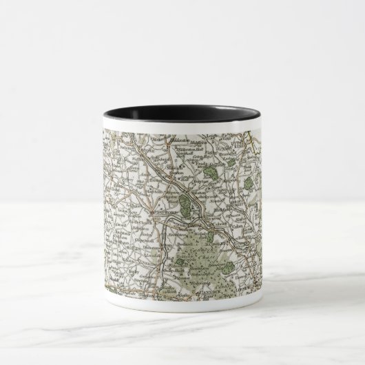 KARTE VON STAFFORDSHIRE, 1793 TASSE (Zentrum)