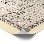 Karte von Stark und westlich von Marshall-Landkrei Poster (Ecke)