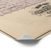 Karte von Stearns Landkreis, Minnesota Poster (Ecke)