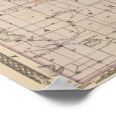 Karte von Steuben Landkreis Indiana Poster (Ecke)