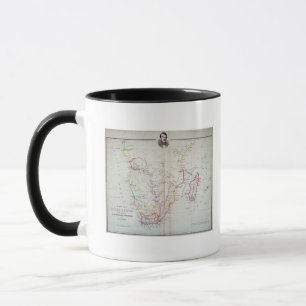 Karte von Südafrikaveranschaulichung Tasse