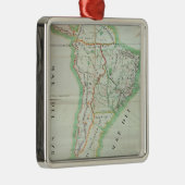 Karte von Südamerika, 1777 Silbernes Ornament (Rechts)