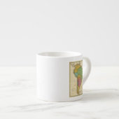 Karte von Südamerika 4 Espressotasse (Vorderseite Rechts)