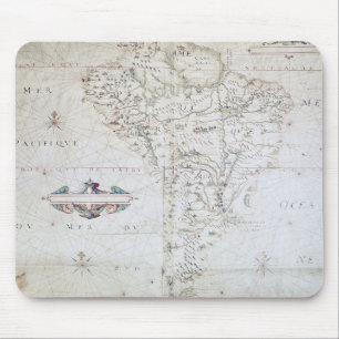 Karte von Südamerika Mousepad