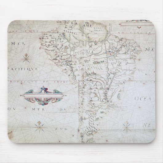 Karte von Südamerika Mousepad (Vorne)