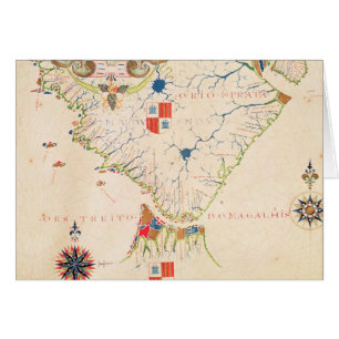 Karte von Südamerika und von Magellan Straßen