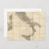 Karte von Süditalien und den angrenzenden Küsten (Vorne/Hinten)