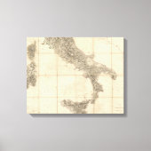 Karte von Süditalien und den angrenzenden Küsten Leinwanddruck (Vorderseite)