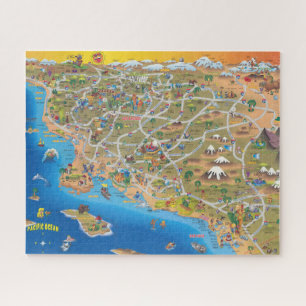 Karte von Südkalifornien Puzzle