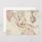 Karte von Südostasien und Nordaustralien (Vorne/Hinten)