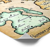 Karte von Tamriel Poster (Ecke)