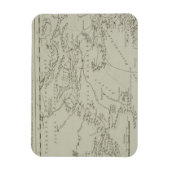 Karte von Tartaria in China Magnet (Vertikal)