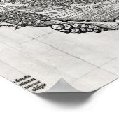 Karte von Tenochtitlan Poster (Ecke)