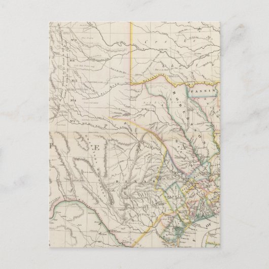 Karte von Texas (Vorderseite)