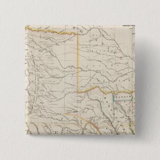 Karte von Texas Button (Vorderseite)