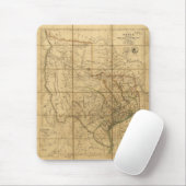 Karte von Texas durch John Arrowsmith (1841) Mousepad (Mit Mouse)