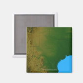 Karte von Texas Magnet (Vorderseite/Rückseite)