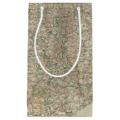 Karte von Texas mit Landkreis Borders Kleine Geschenktüte (Vorderseite)