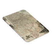 Karte von Texas mit Landkreis Borders Magnet (Rechte Seite)