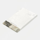 Karte von Texas mit Landkreis Borders Post-it Klebezettel (angewinkelt)