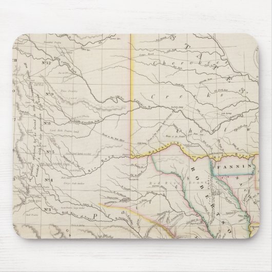 Karte von Texas Mousepad (Vorne)