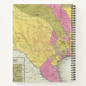 Karte von Texas Notizblock (Rückseite)