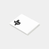 Karte von Texas Post-it Klebezettel (angewinkelt)