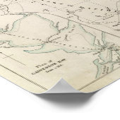 Karte von Texas Poster (Ecke)