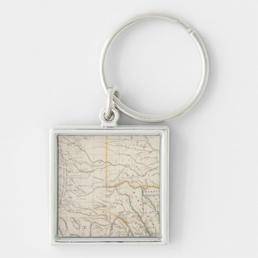 Karte von Texas Schlüsselanhänger (Vorne)