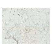 Karte von Texas und Teil New Mexiko Tischdecke (Vorderseite (Horizontal))